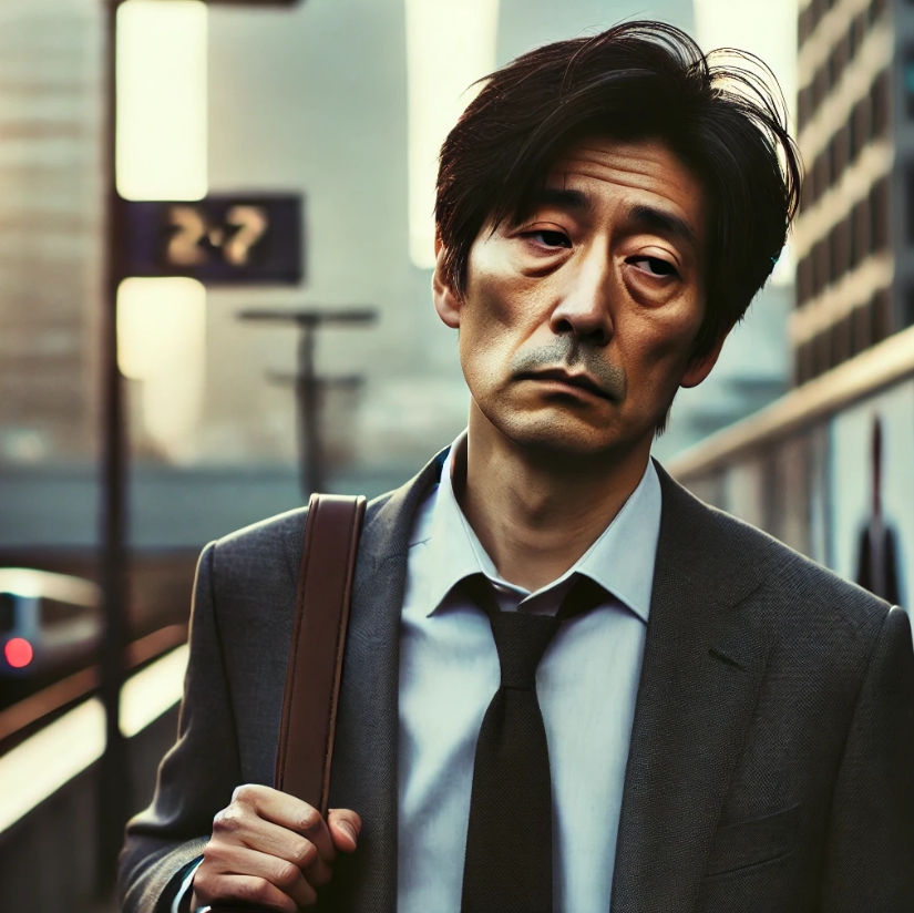 만성피로에 시달리는 모습