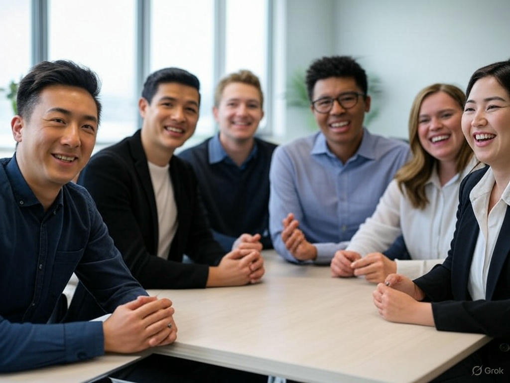 재태크를 시작하는 밝은 청년들의 모습