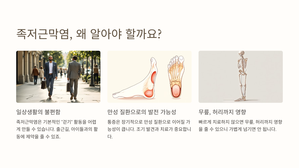 족저근막염, 왜 알아야 할까요?