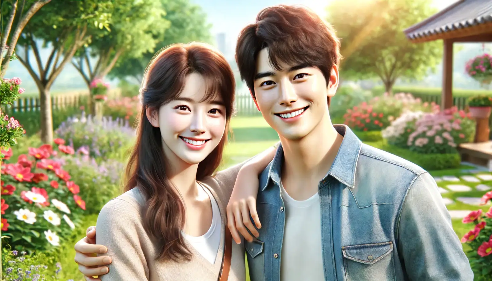 젊은 커플의 모습