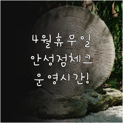 트레이더스 안성점 4월 수요일 휴무일..