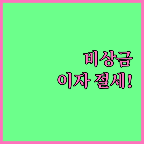 비상금 이자 소득 절감을 위한 파킹통..