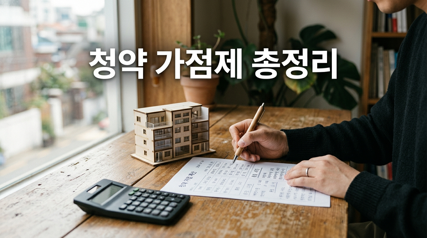 주택청약 가점제 계산을 보여주는 사진