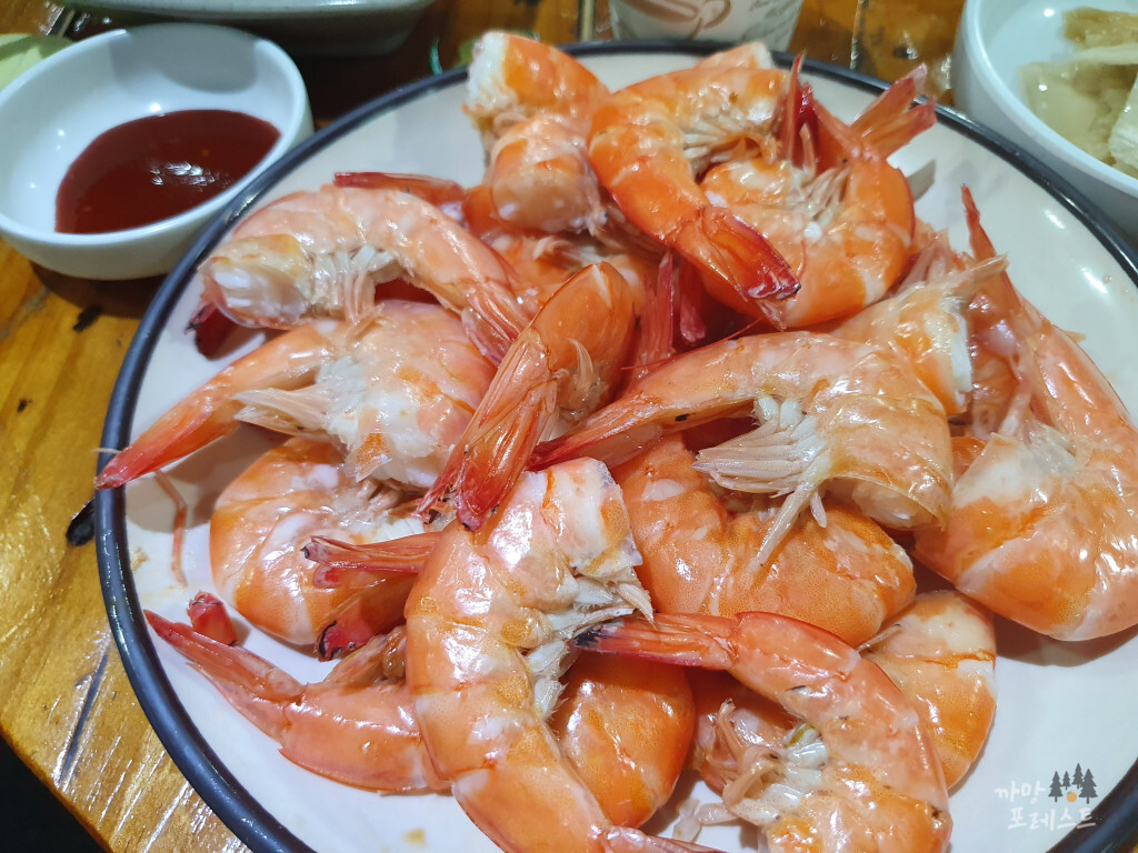 화성 만미정게판 대하구이