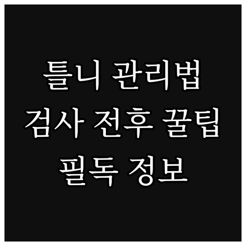 틀니 사용자 필독 검사 전후 관리법 