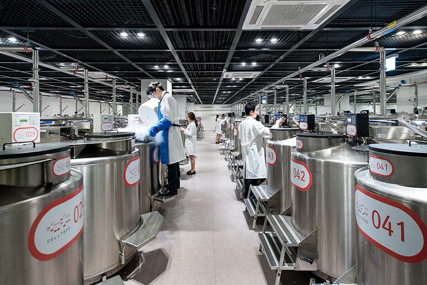 셀트리 제대혈은행 보관 탱크