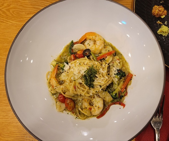 쉬림프 오일파스타