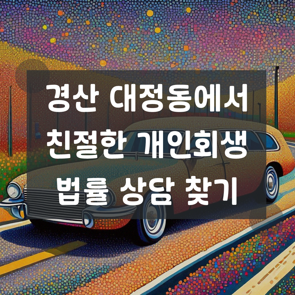 경산 대정동 개인회생 법률 상담 친절한 곳 찾아보기
