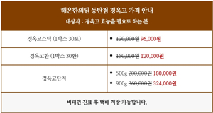 경옥고 가격