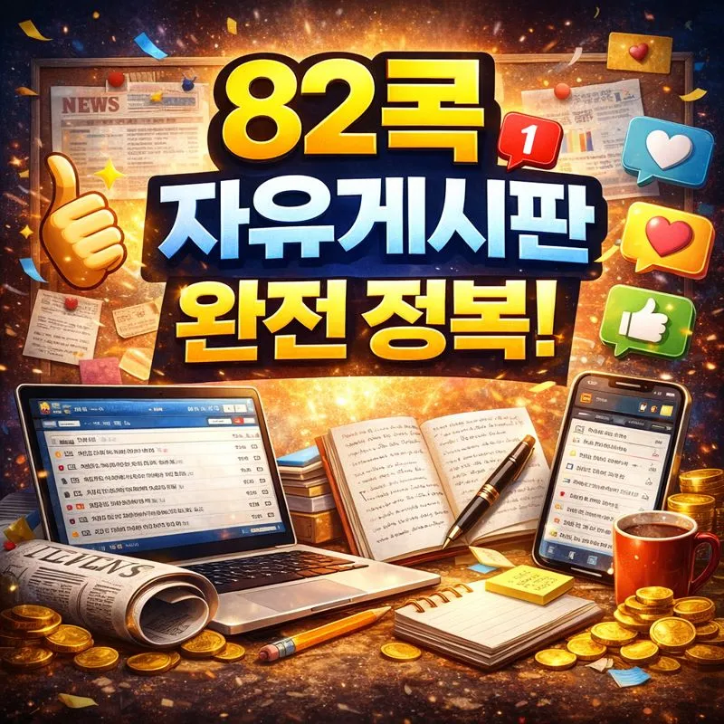 82쿡 자유게시판 완전 정복! 글쓰기 방법과 이용 규칙 총정리