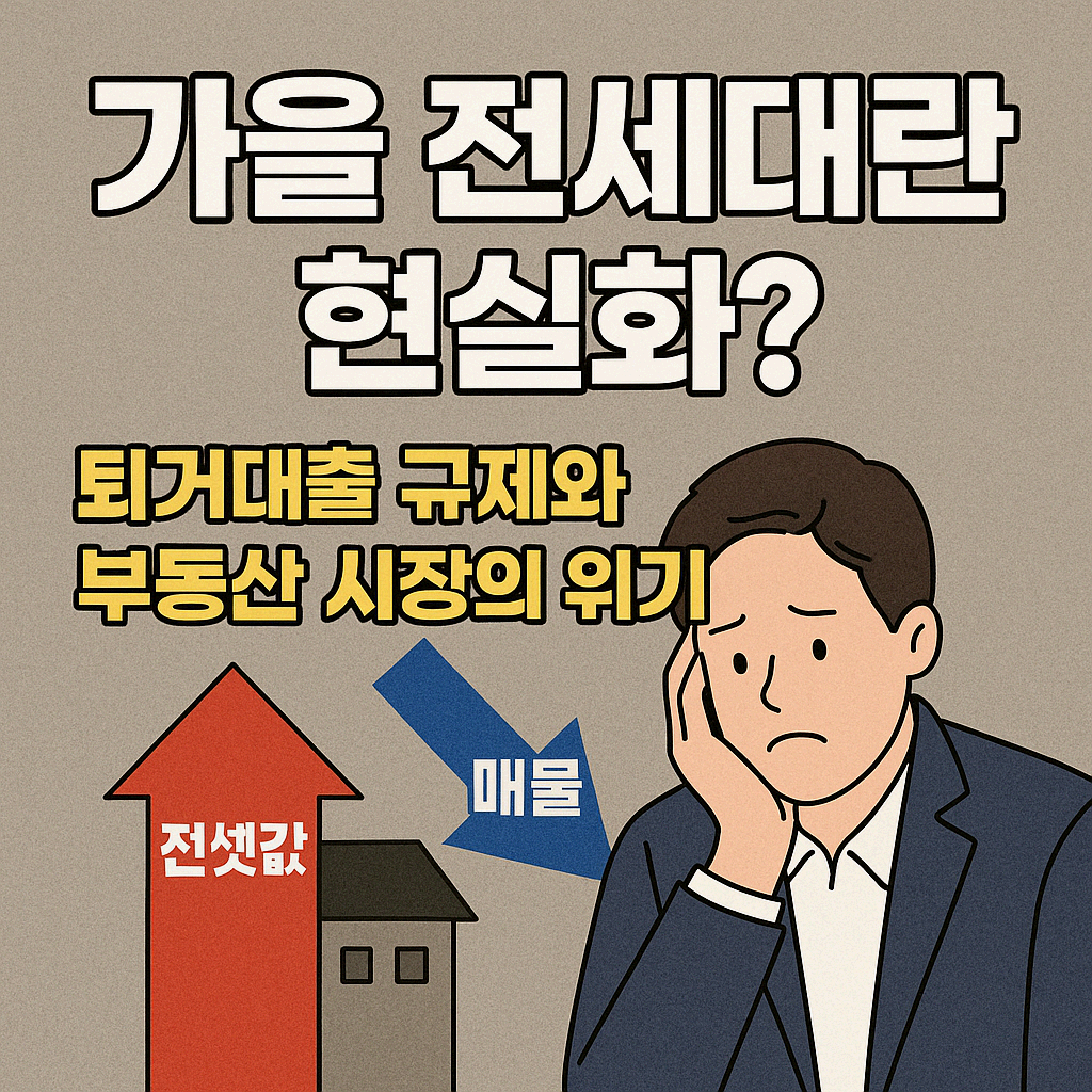 가을 전세대란 현실화? 퇴거대출 규제가 불러온 부동산 위기