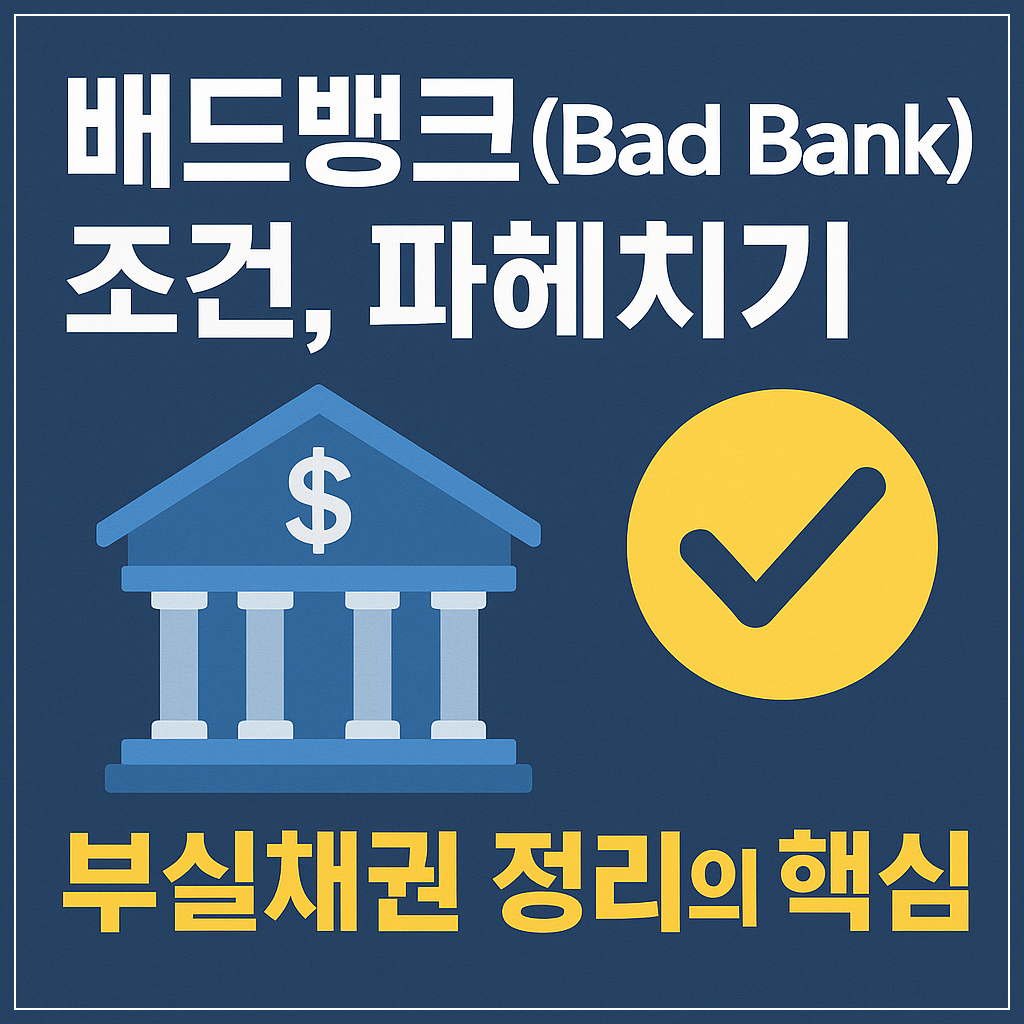 배드뱅크조건,파헤치기,부실채권정리