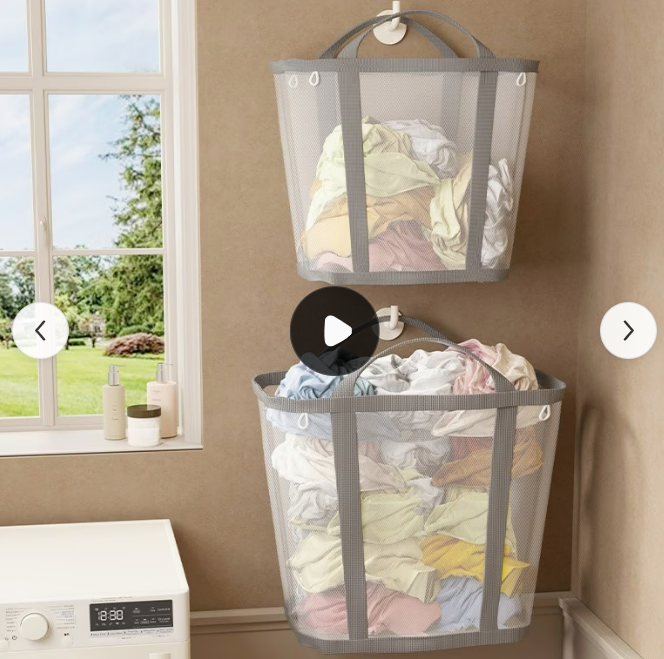 다기능 접이식 메쉬 세탁바구니