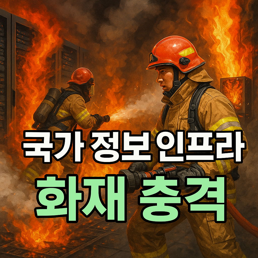 국가 정보 인프라 화재 충격