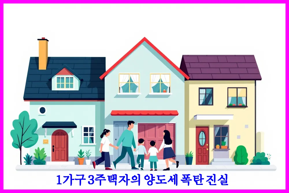 1가구 3주택자의 양도세 폭탄 진실