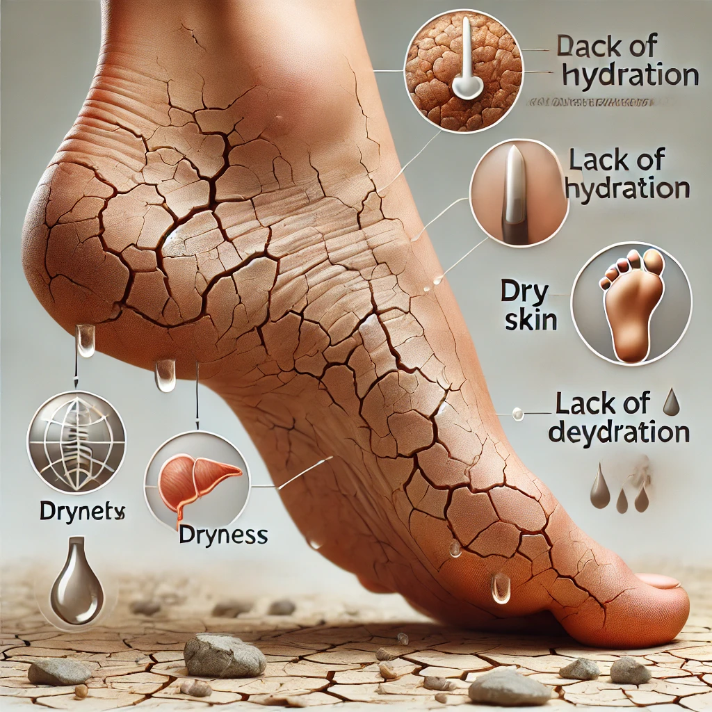 발 뒤꿈치 갈라짐