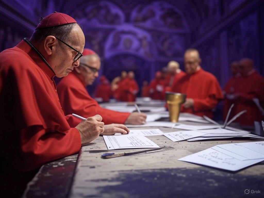 비밀 투표 절차와 시스티나 성당에서의 엄숙한 과정