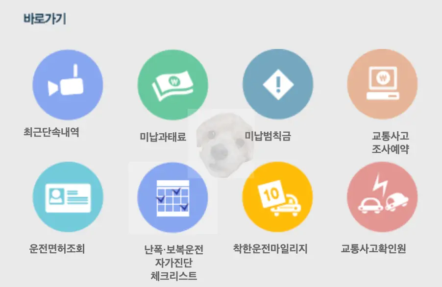 사이트 내 바로가기 아이콘 사진