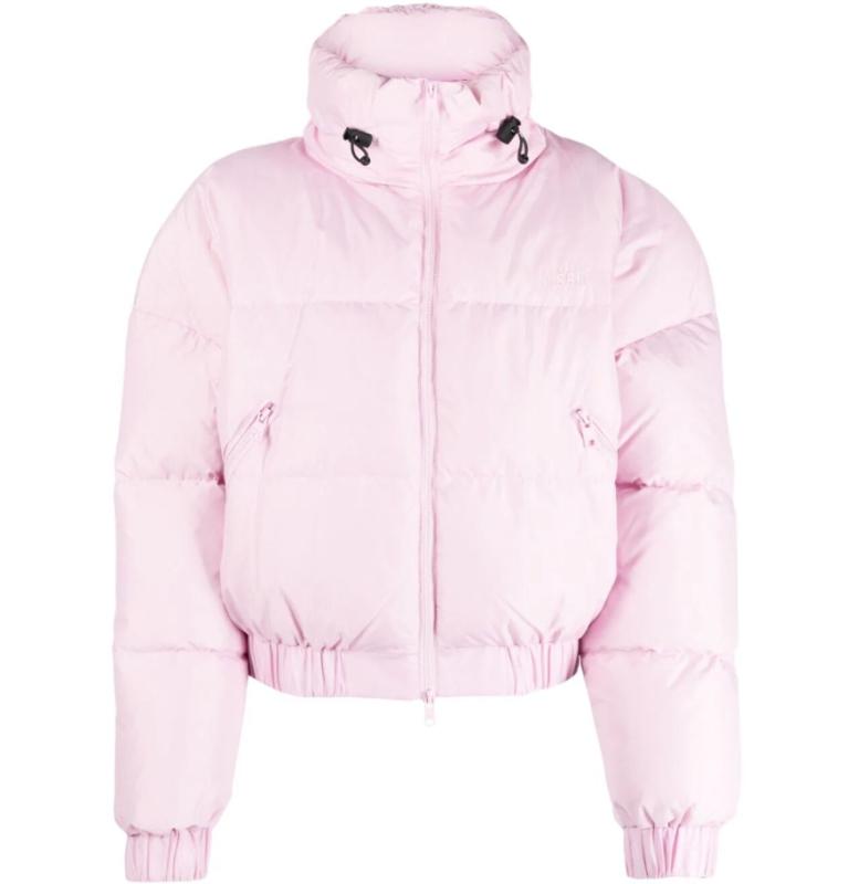 MSGM 립스탑 크롭 다운 패딩 자켓