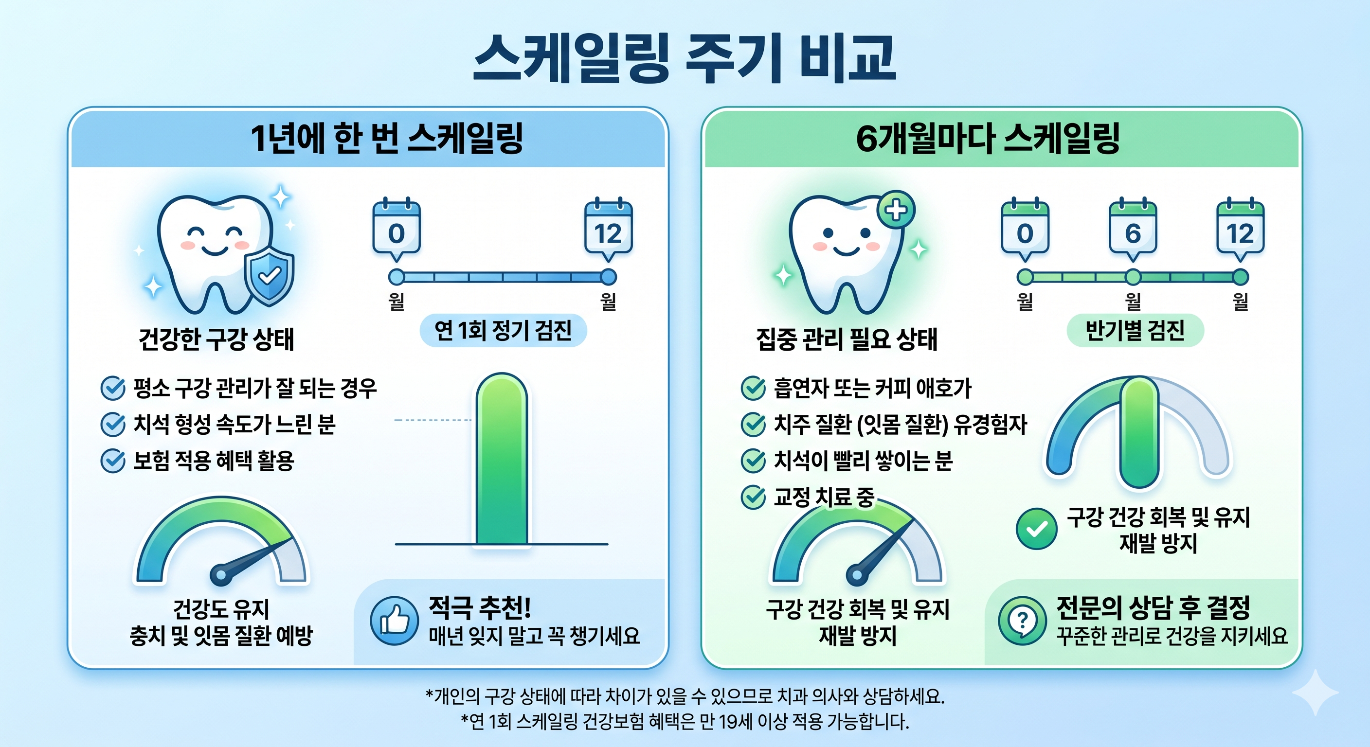 스케일링 1년에 한 번과 6개월 주기 비교 이미지