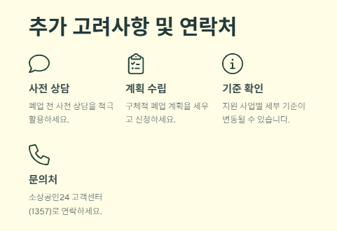 소상공인 폐업지원금 준비서류,지원자격,신청방법 및 절차,금액