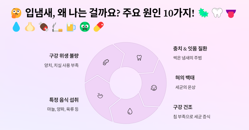 입냄새 원인 및 제거방법: 심한이유와 예방법