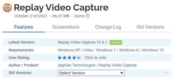 Replay-Video-Capture