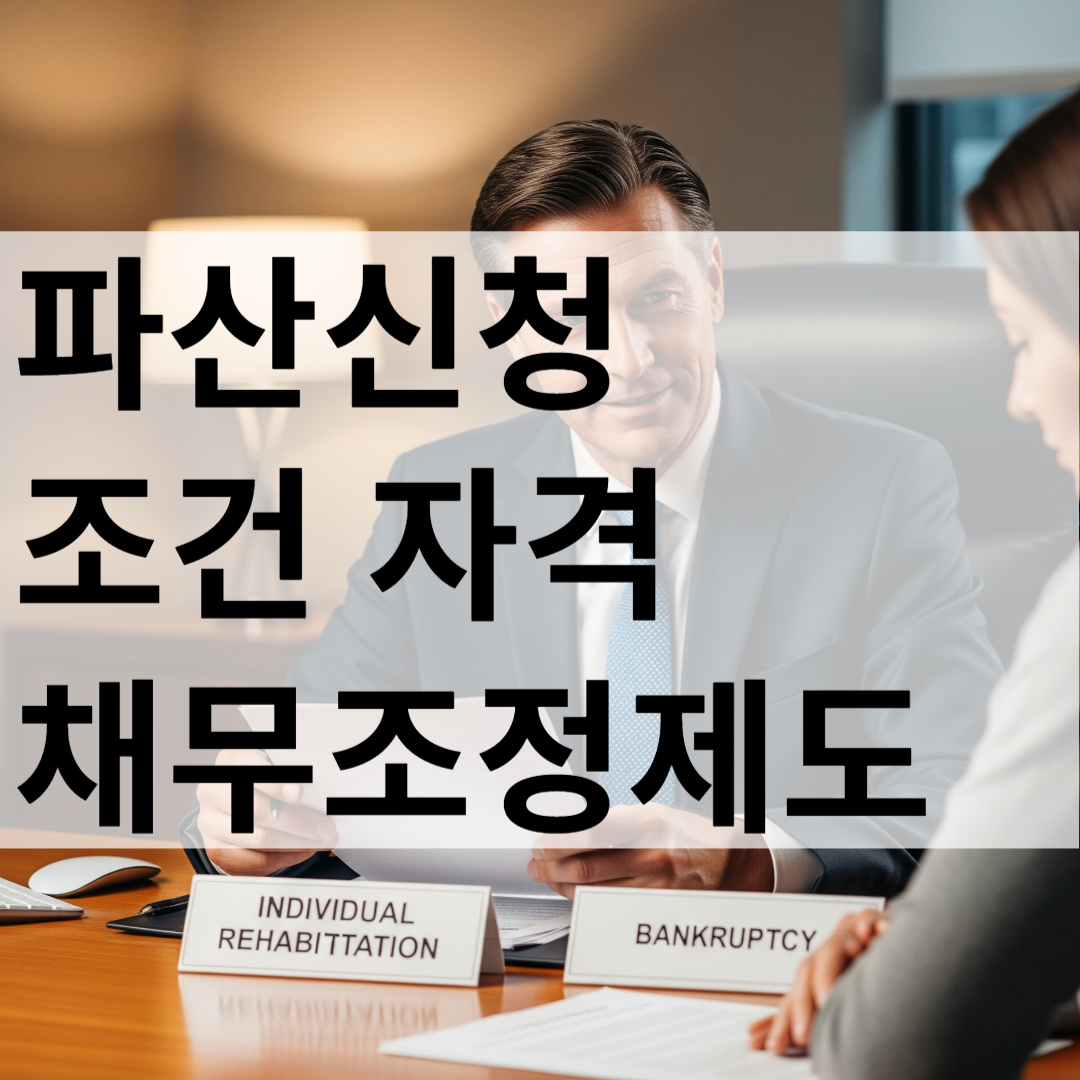 파산신청 조건 자격 채무조정제도