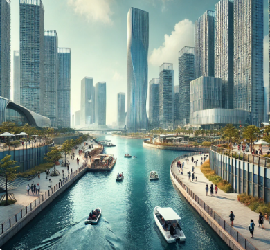 인천 송도 센트럴파크 사진