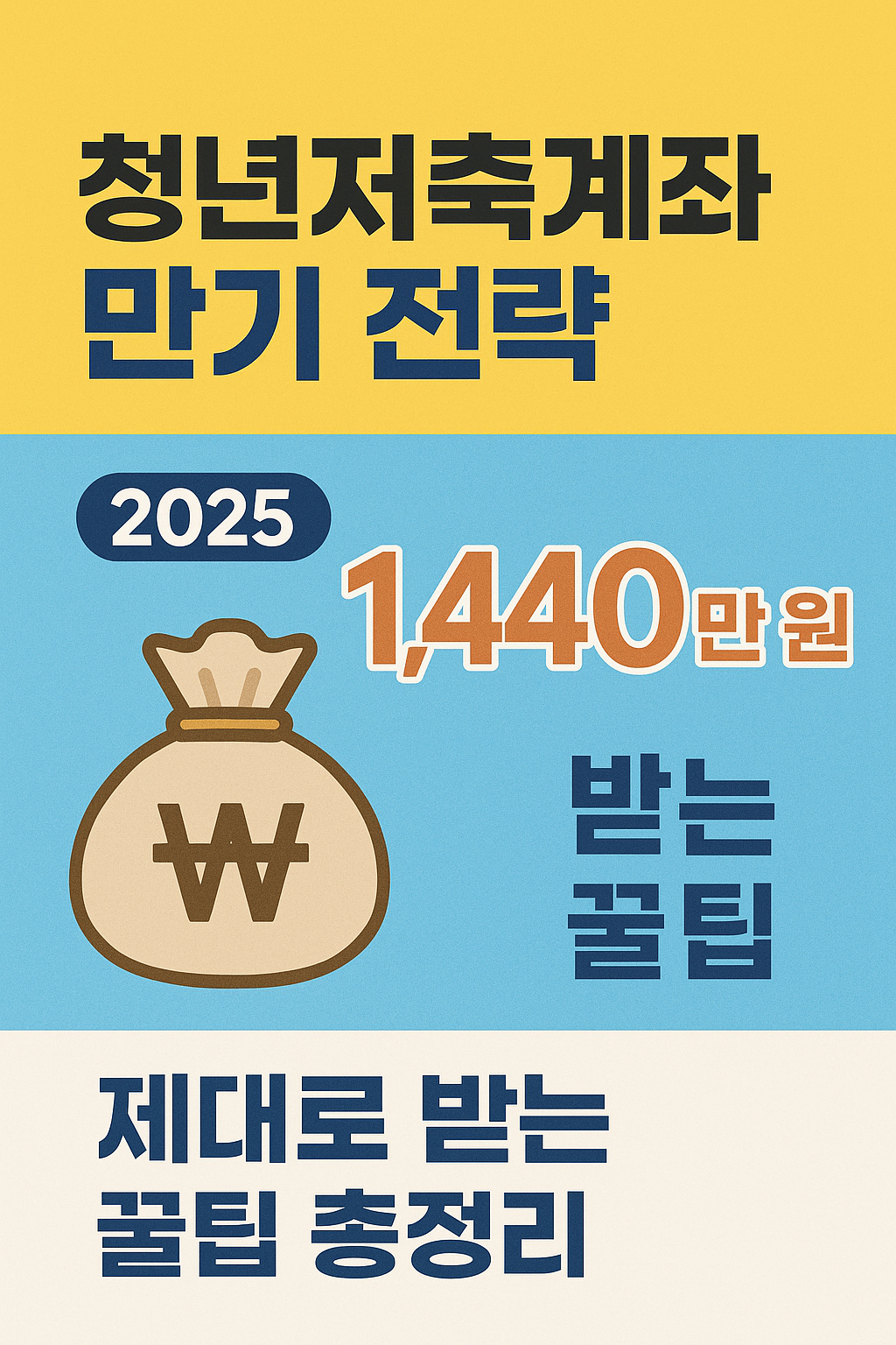 청년저축계좌 만기 수령 전략 - 1,440만 원 제대로 받는 방법