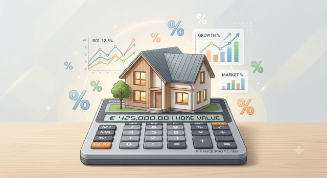 2026년 주택담보대출 한도 조회 및 DSR 규제 조건을 설명하는 금융 모형과 계산기 이미지