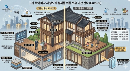 고가 주택 양도세 절세 전략 보유 및 거주 기간별 분리 합산 구조와 안분계산 사례 이미지