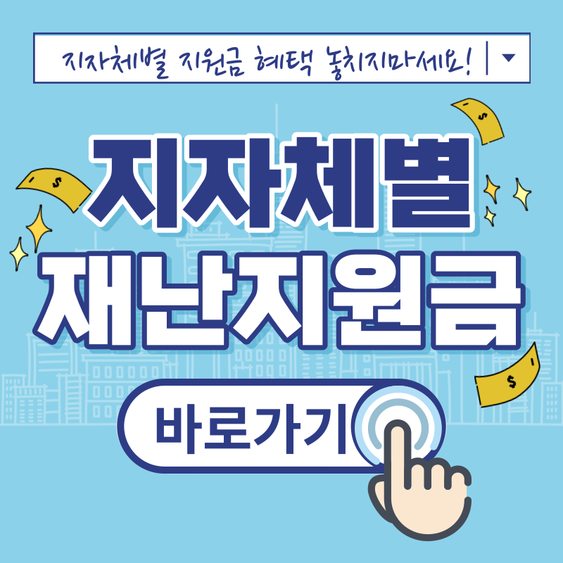 지자체별 재난지원금