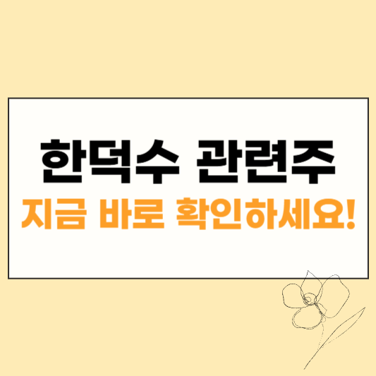 한덕수 관련주 썸네일