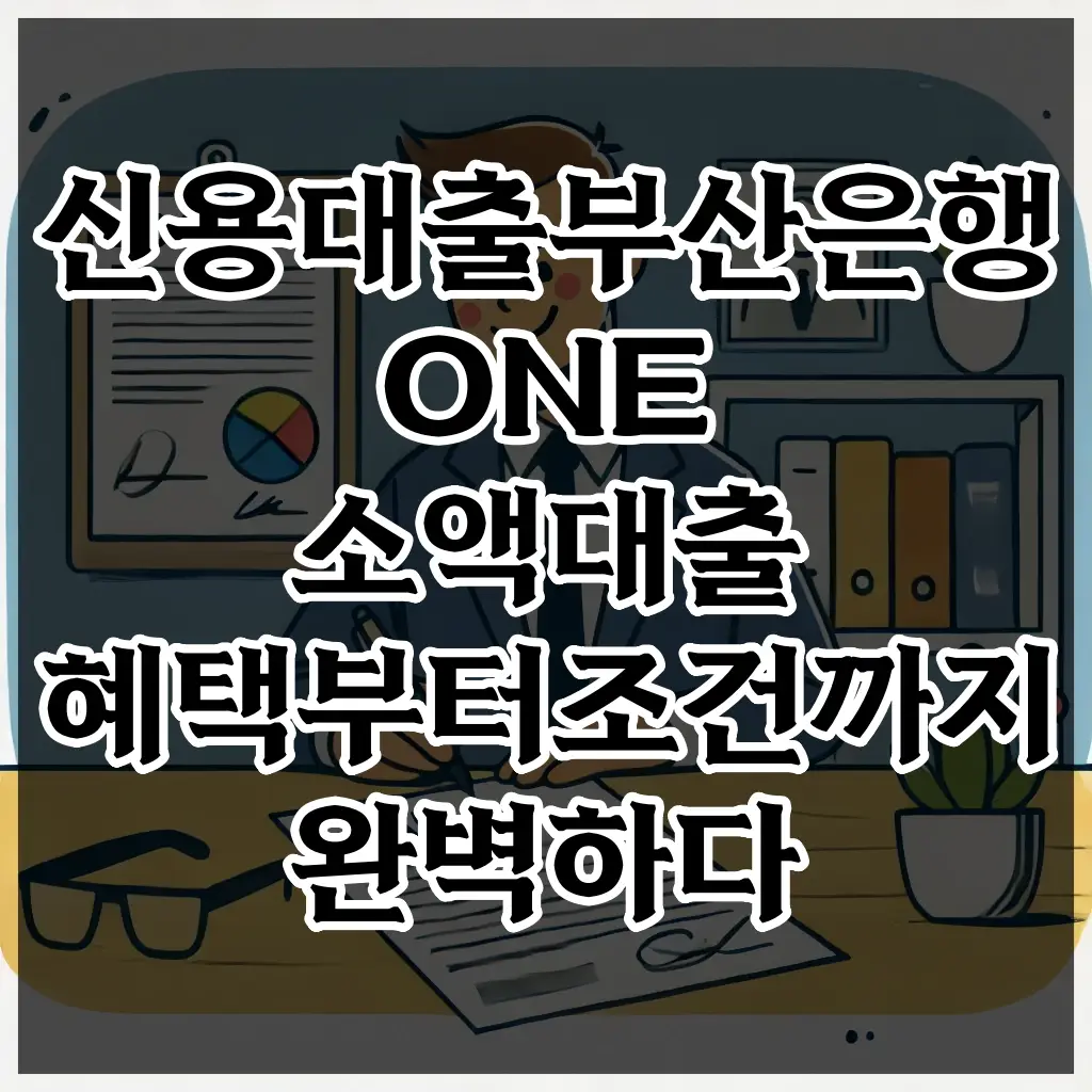 신용대출 부산은행 ONE소액대출