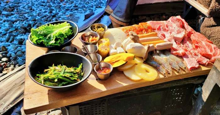 생방송투데이 하남 검단산 직접 기르고 도축 캠핑 텐트 돼지고기 모둠 바베큐 구이 맛집