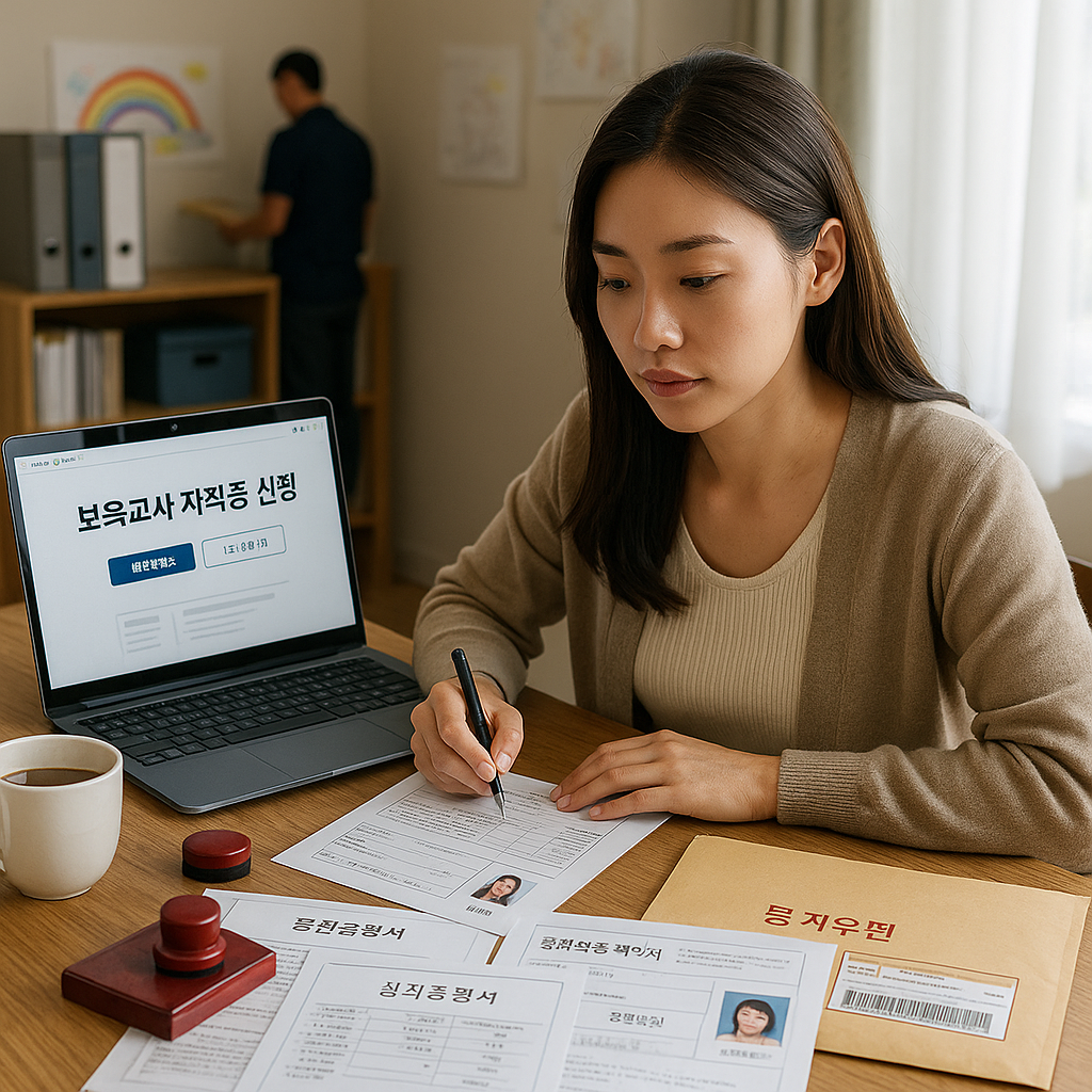 보육교사 자격증 신청 방법과 제출서류