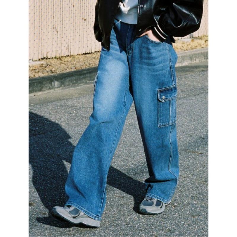 에잇세컨즈 2 9출시 UNIS Denim Cargo Pants 353221IP1P