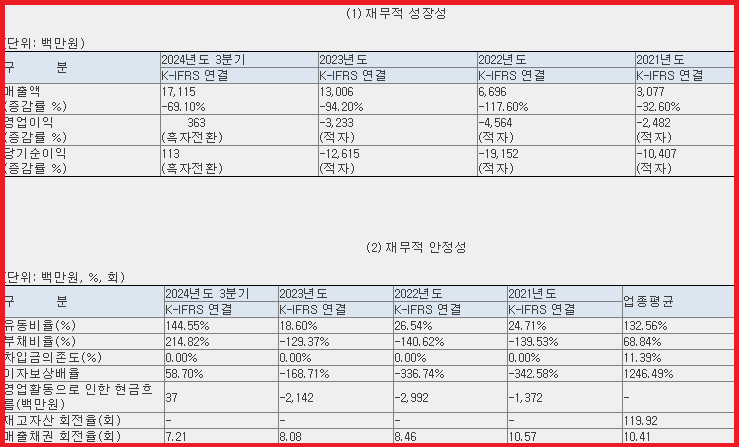 재무 현황