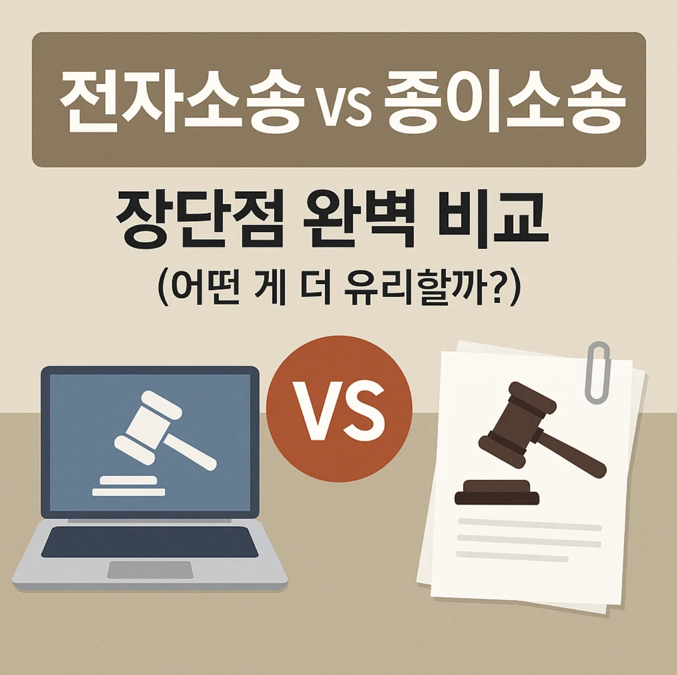 전자소송 vs 종이소송, 장단점 완벽 비교 (어떤 게 더 유리할까?)