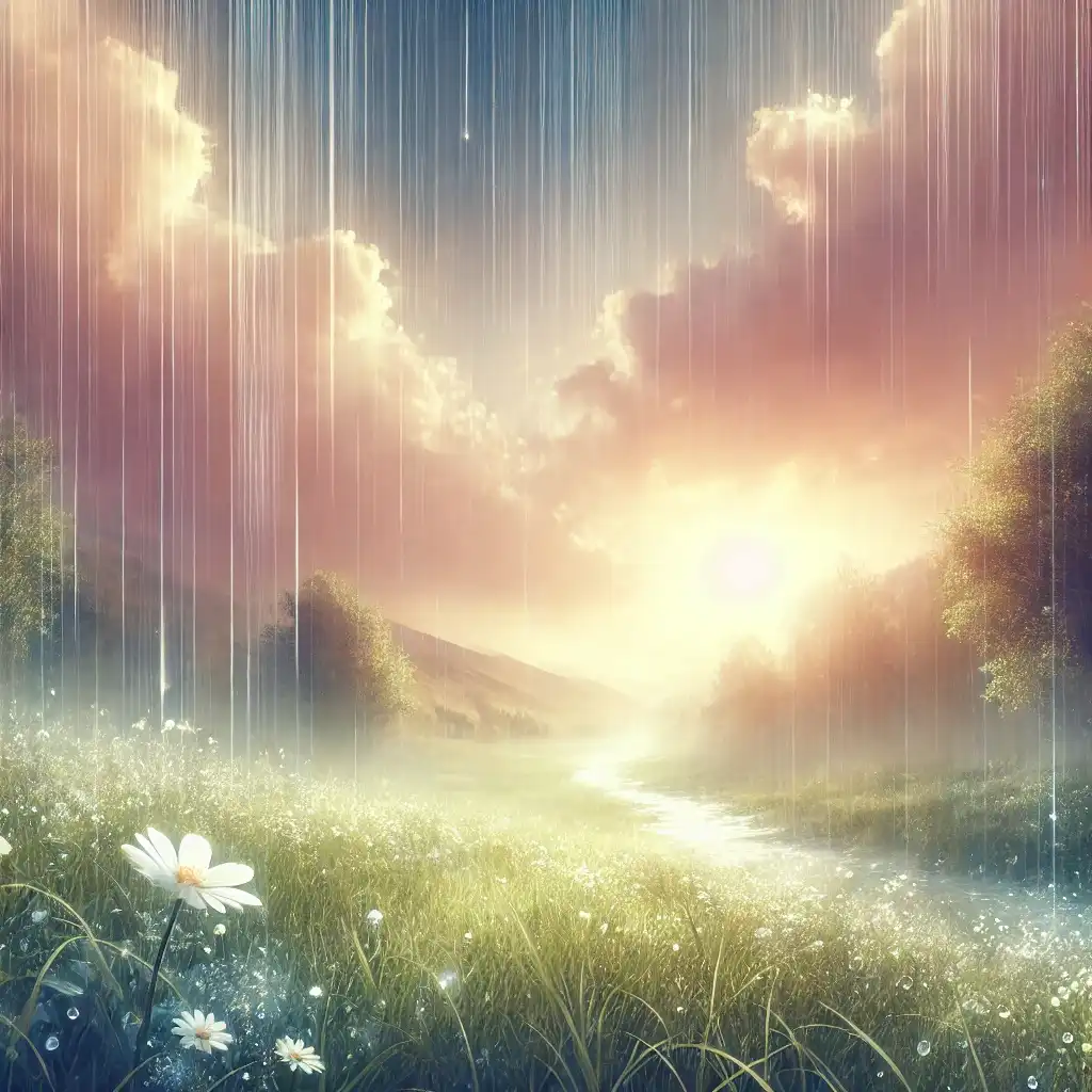 따사로운 봄날 비가 내리는 꿈의 심리적 해석과 해몽