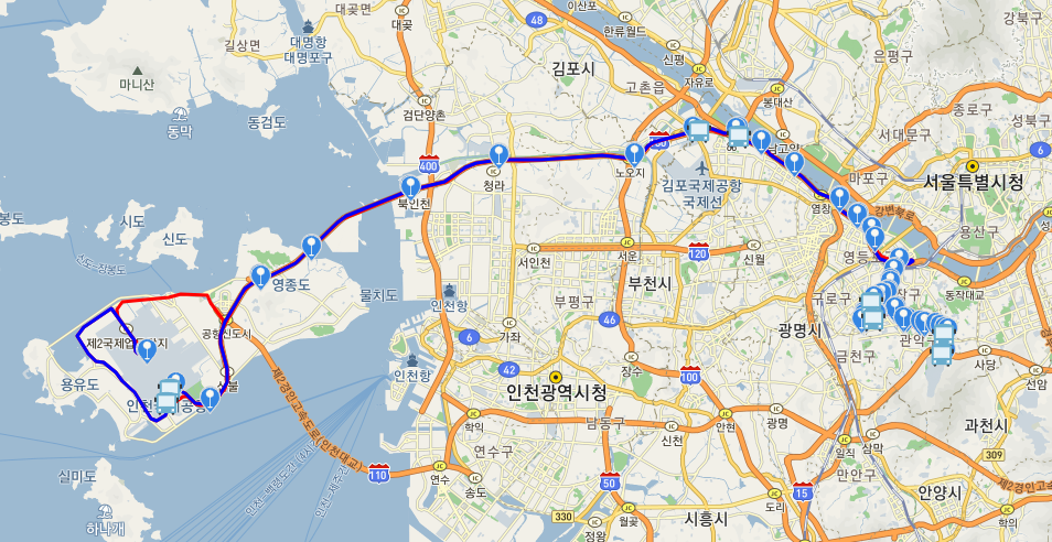 6017번 공항버스
