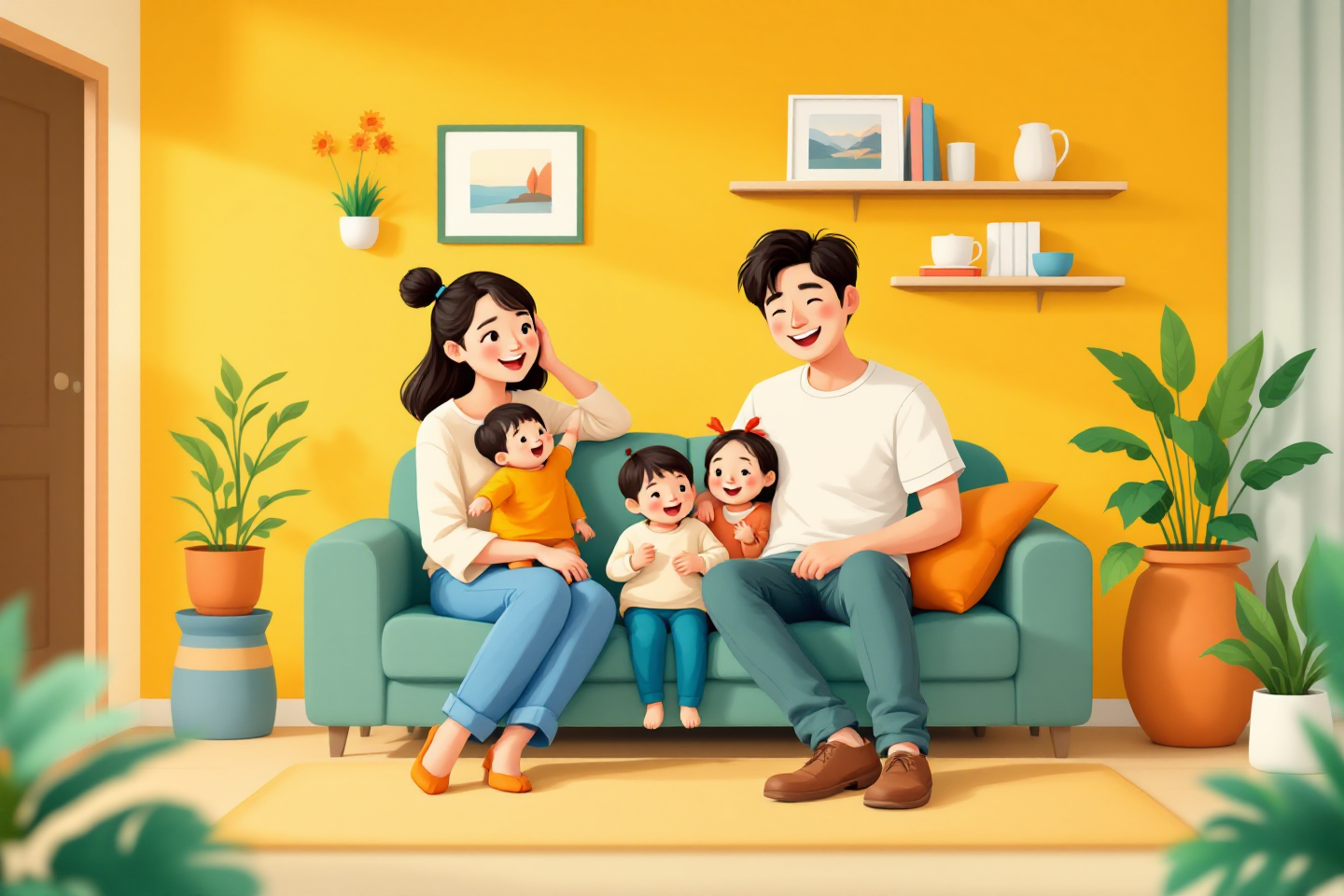 주담대 6억 제한 주택정책으로 아파트 구매한 가족