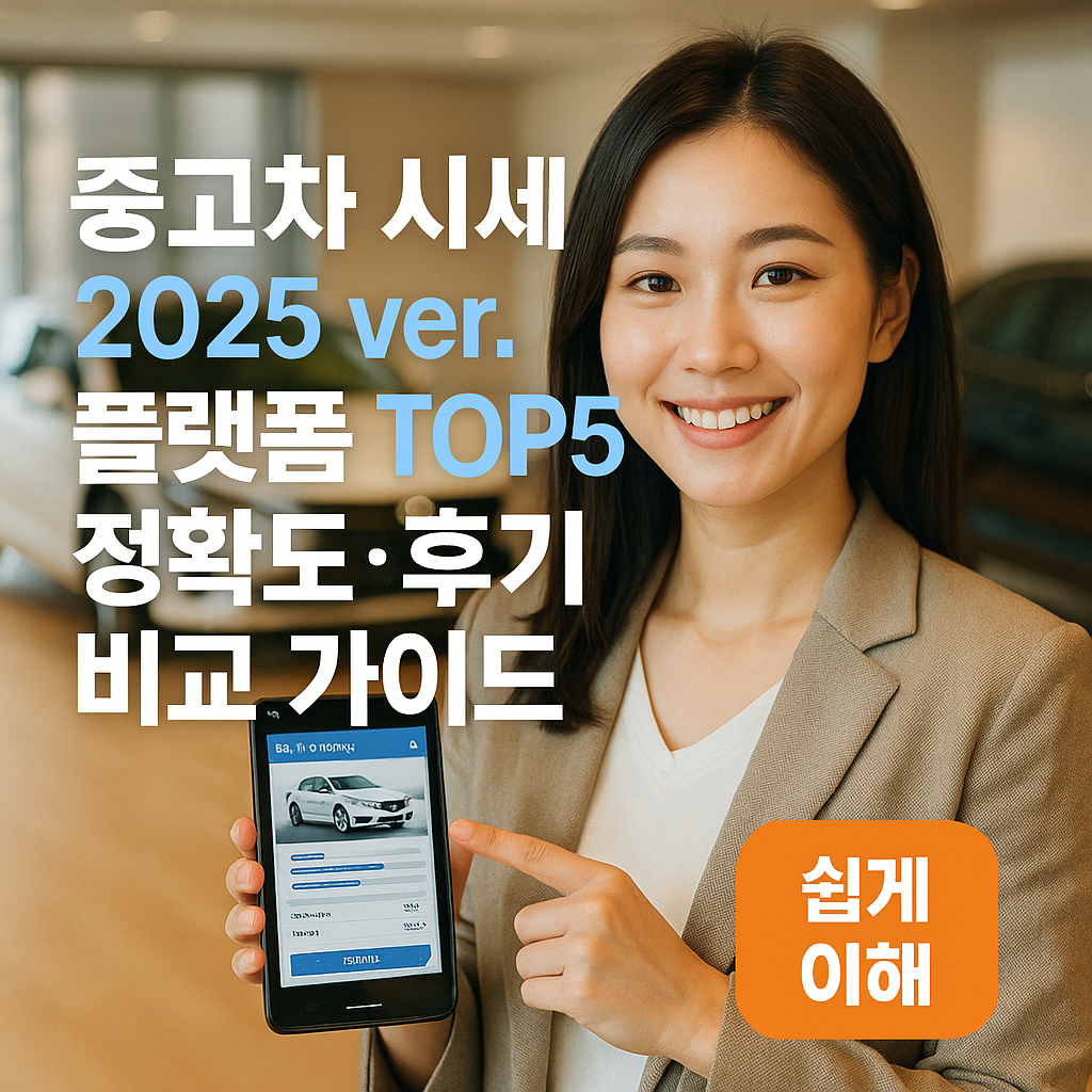 중고차 시세 2025 ver. 플랫폼 TOP5 정확도·후기 비교 가이드