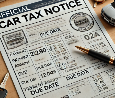 자동차세 고지서