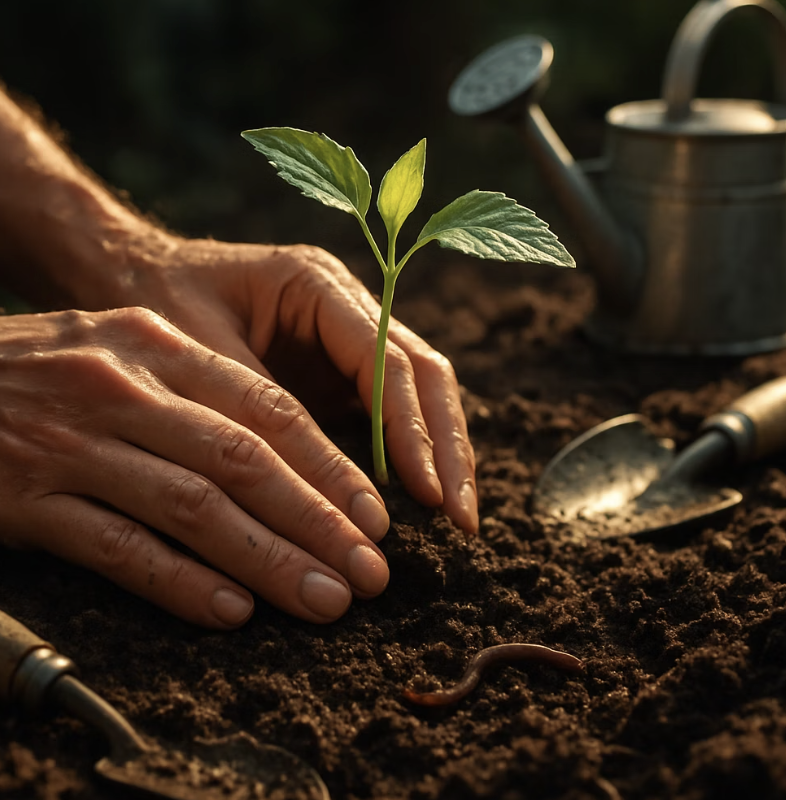 비결 2. 튼튼한 집 지어주기 (흙과 심기)