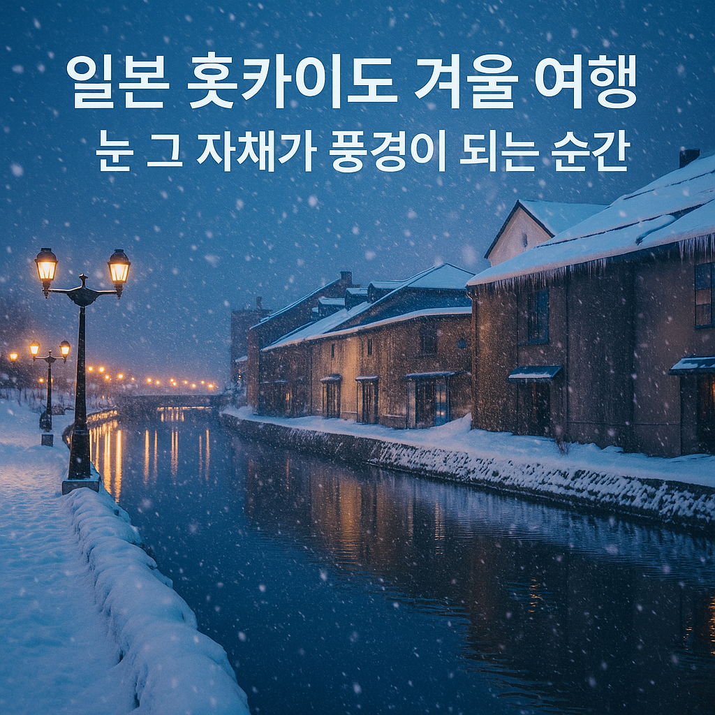 일본 홋카이도 겨울 여행 — 눈 그 자체가 풍경이 되는 순간
