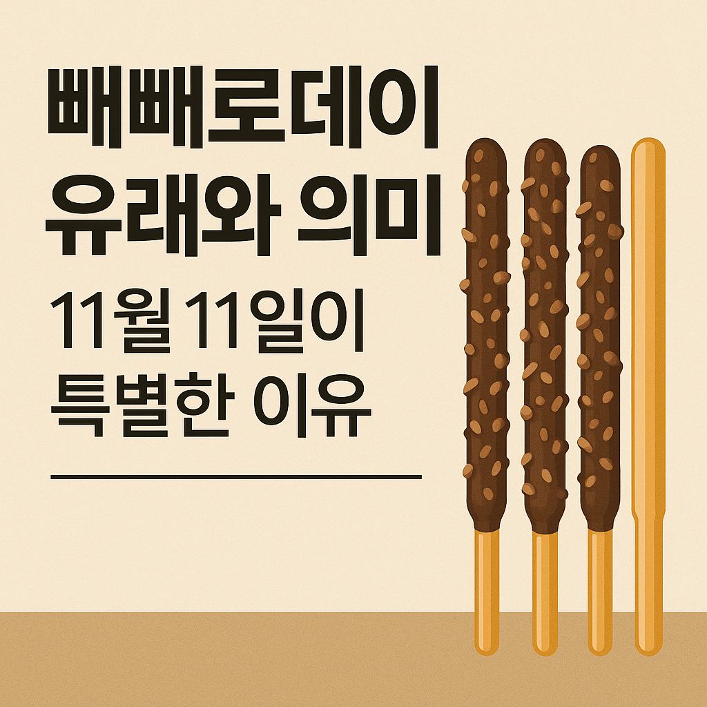 빼빼로데이 유래와 의미 총정리|11월 11일이 특별한 이유