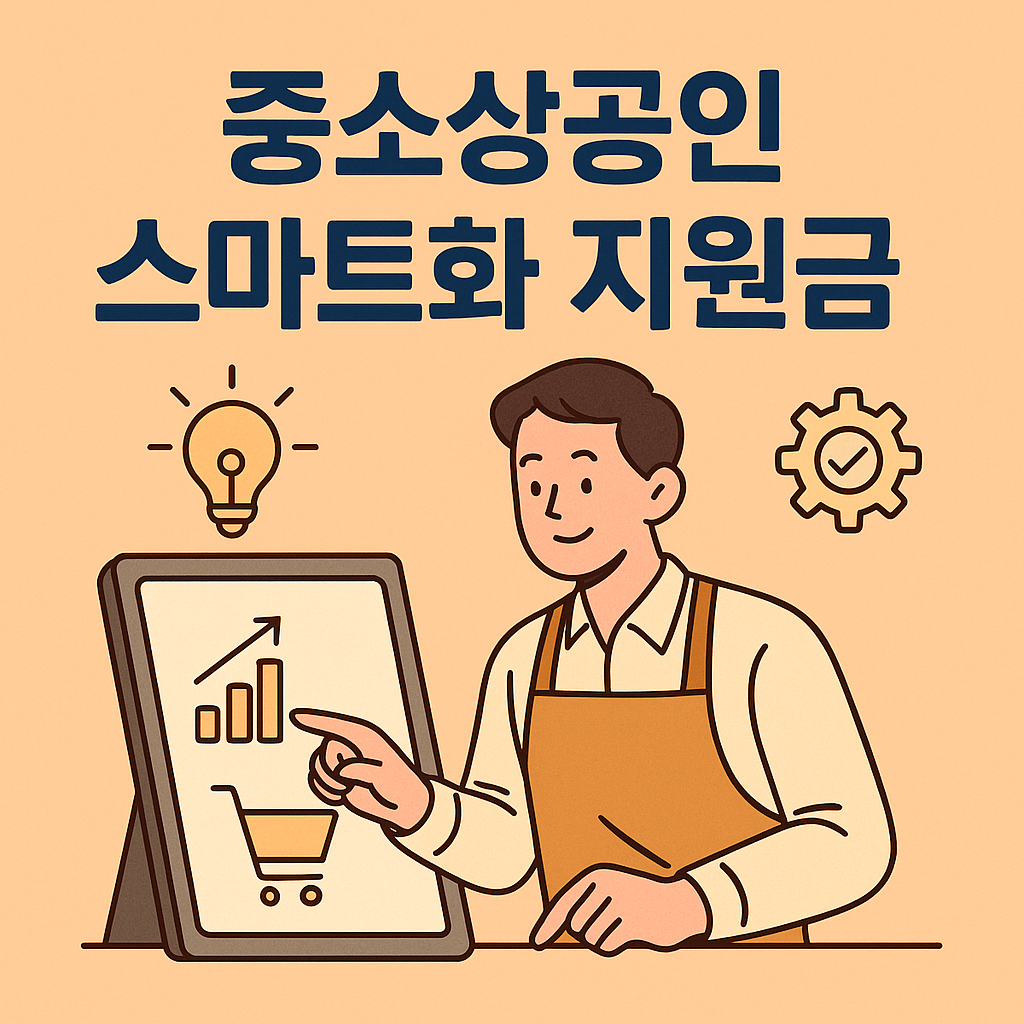 중소상공인 스마트화 지원금 포스터 이미지