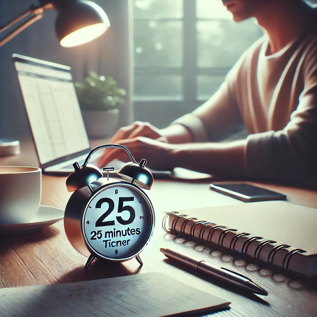집중력을 높이는 Pomodoro 기법과 같은 시간 관리 기법